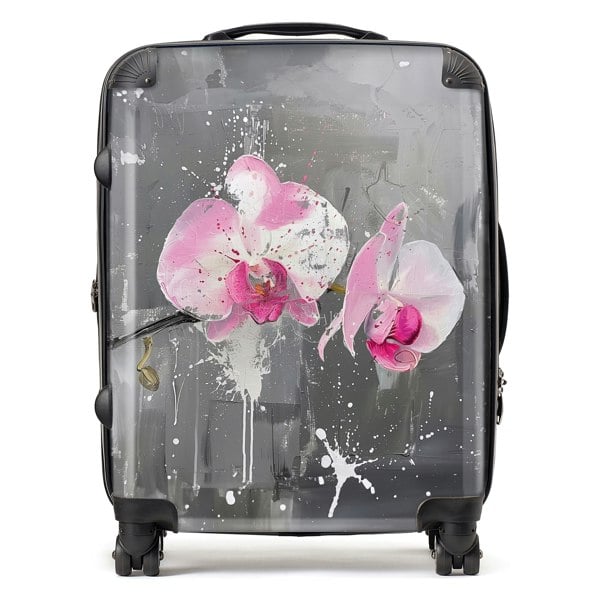 Warren Reed Pink Orchids Splashart Suitcase