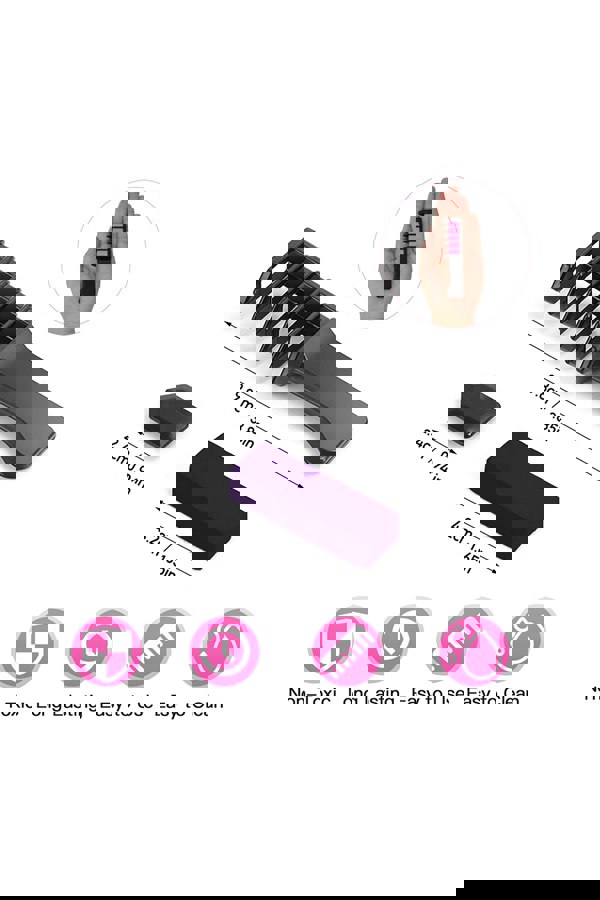 Living and Home 6 Colors Temporary Bright DIY Hair Color Chalk Comb Set for Girls