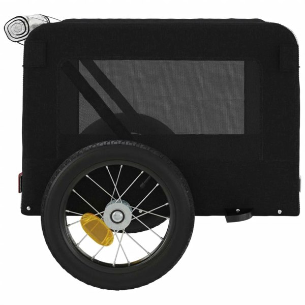 Berkfield Dog Bike Trailer Black Oxford Fabric&Iron
