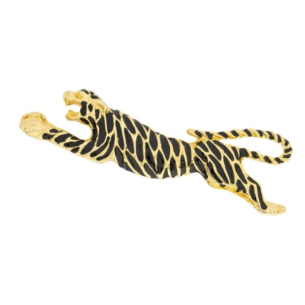 Gold Trip Vintage Tiger Brooch