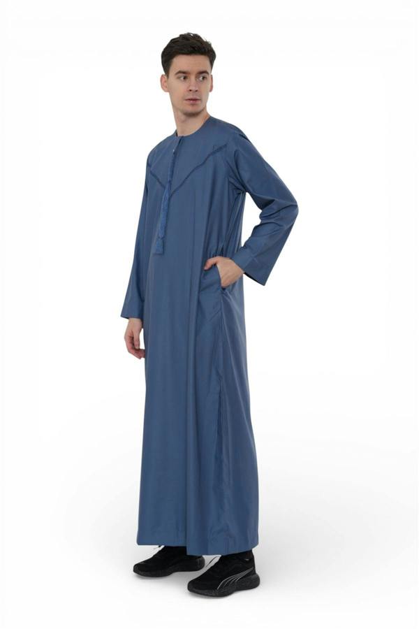 Infinity Leather Men's Eid Moroccan Thobe Robe Djellaba Ramadan Eid Jubba- HM10