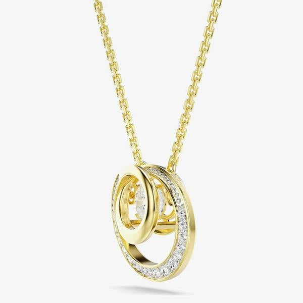 Swarovski Hyperbola Gold Tone Plated Dancing Stone Necklace 5738248