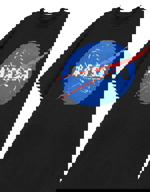 NASA Unisex Black Classic Logo Short Sleeved T-Shirt