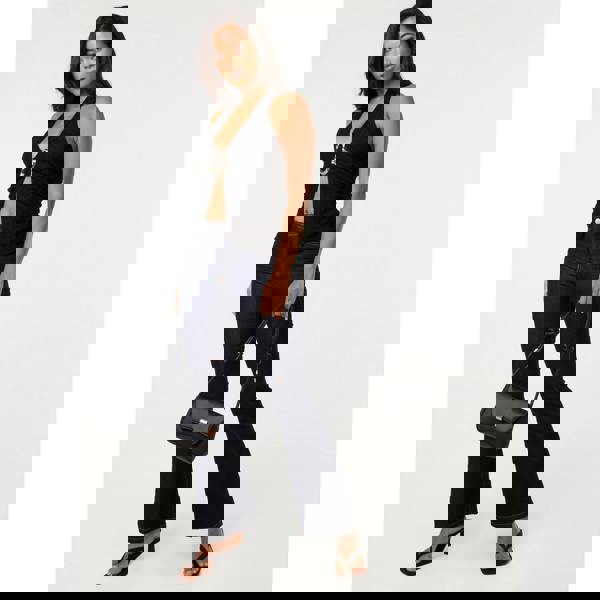 Pink Vanilla Lace Trim Halter Top