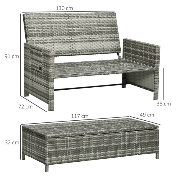 Rattan Sofa Set