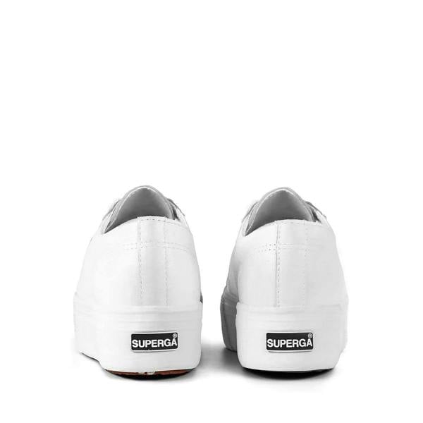 Superga Unisex Adult 2730 Nappa Leather Trainers - White - 