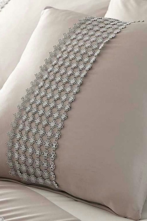 HomeSpace Direct Steffan Metallic Embellished Filled Cushion