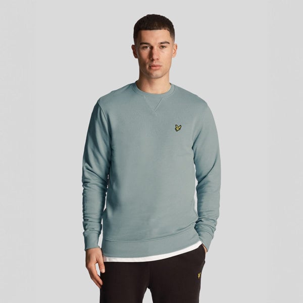 Lyle & Scott Crew Neck Sweatshirt Jumper - Slate Blue