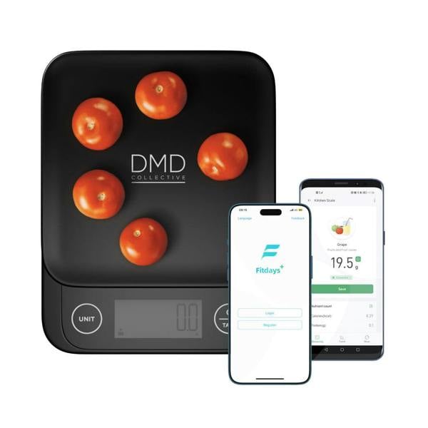 DMD Collective Smart Kitchen Scale with Nutrition Tracking App