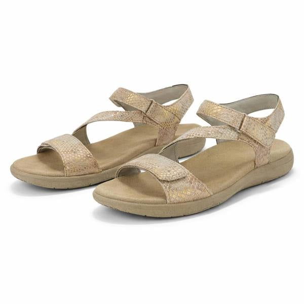 Mod Comfys GISELLE Ankle Strap Sandals   in  Light Brown