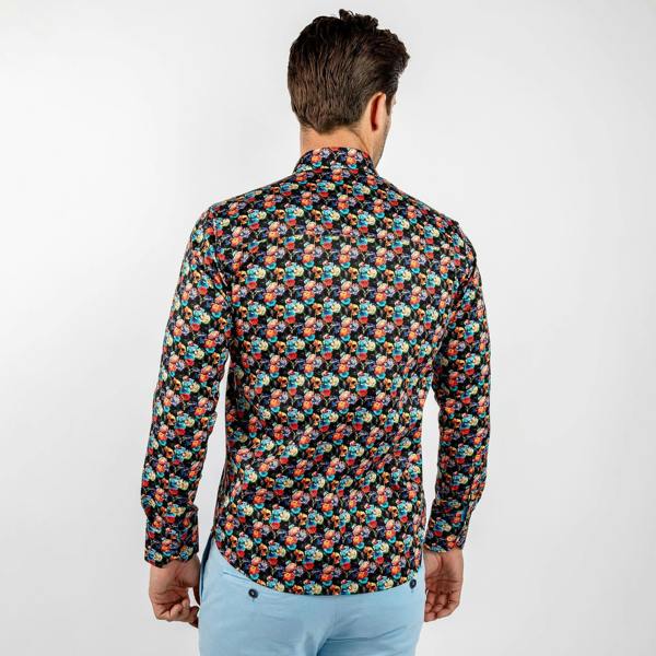WINTER ROSE BOUQUET PRINT SHIRT - Premium Men's Patterned Shirt by Claudio Lugli | Bold Design, Tailored Fit, Best Printed Shirts