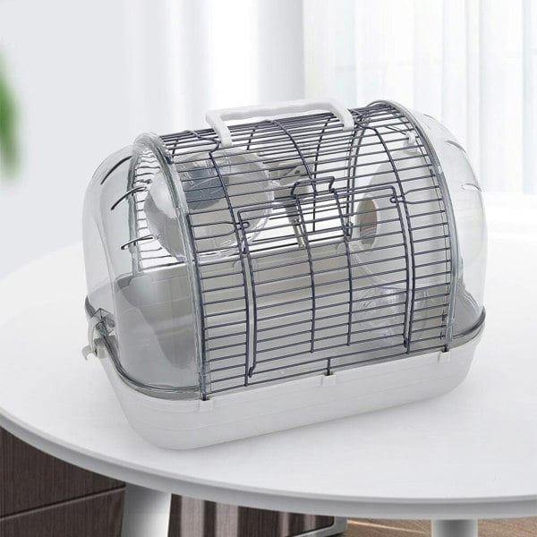 Crystal View Hamster Cage with Silent Exercise Wheel & Accessories Living and Home