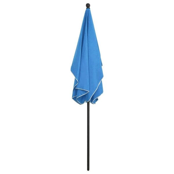 Berkfield Garden Parasol with Pole 210x140 cm Azure Blue