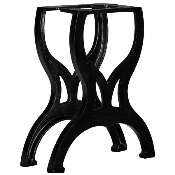 Berkfield Bench Legs 2 pcs X-Frame Cast Iron