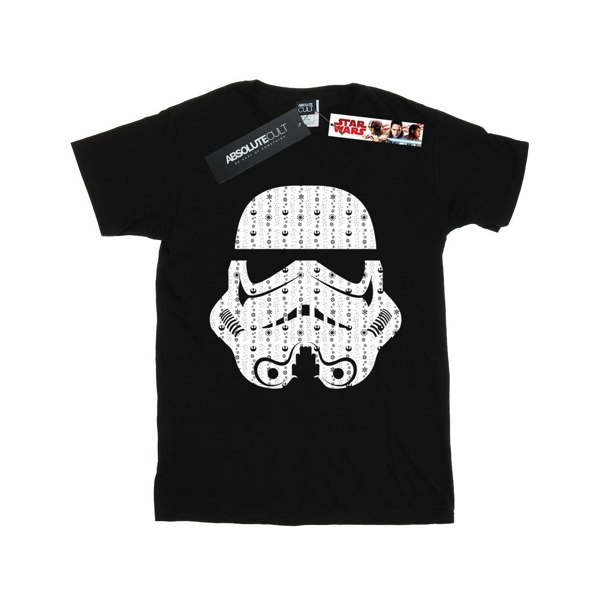 Star Wars Boys Christmas Stormtrooper Helmet T-Shirt - Black