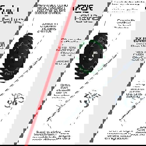 7ft Olympic Weightlifting Bar & Bumper Weight Plate Sets - Body Revolution