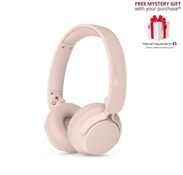 Philips TAH4000 On‑Ear Wireless Bluetooth 6.0 Headphones - Free Gift RRP £5!