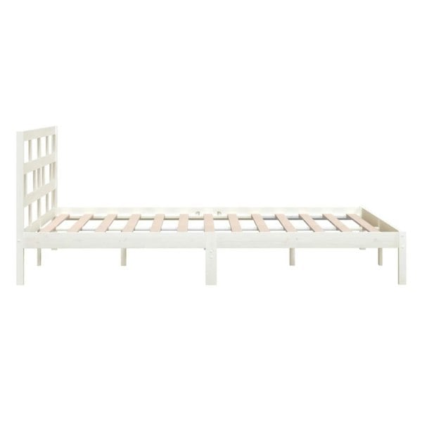 Berkfield Bed Frame White 180x200 cm Super King Size Solid Wood