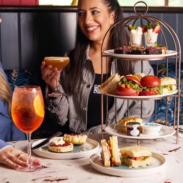 Virgin Experience Days Slug and Lettuce Afternoon Tea with Cocktail or Prosecco for Two
