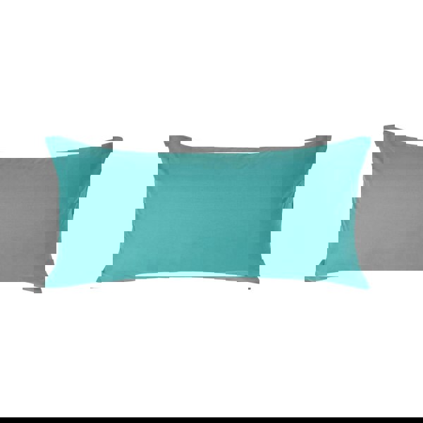 HOMESCAPES Crisp & Cool 200 TC Egyptian Cotton Percale Housewife Pillowcase, European Size