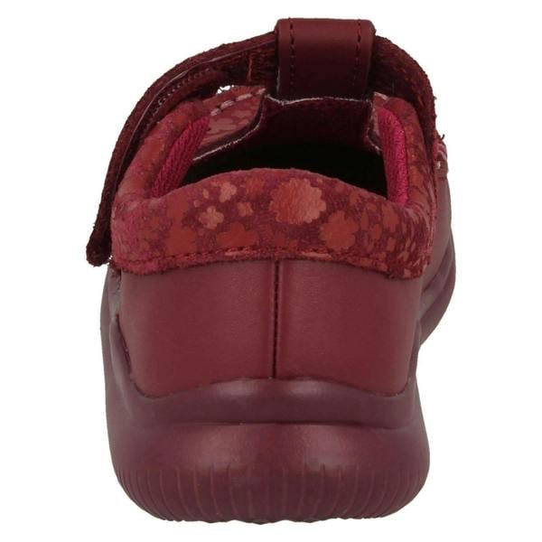 Clarks Girls Clarks Polka Dot Detailed T-Bar Shoes Cloud Rosa T