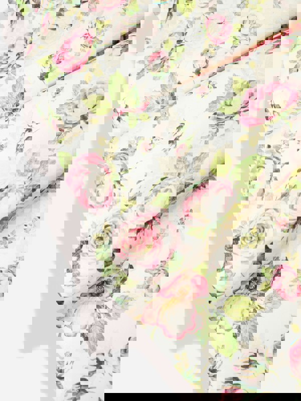 Mama Luma Girls Flower Dress in White