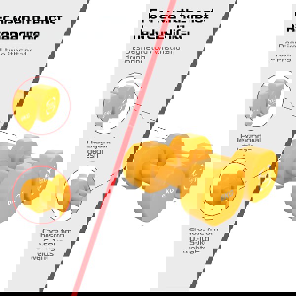 Body Revolution 2 x 6KG Neoprene dumbbells