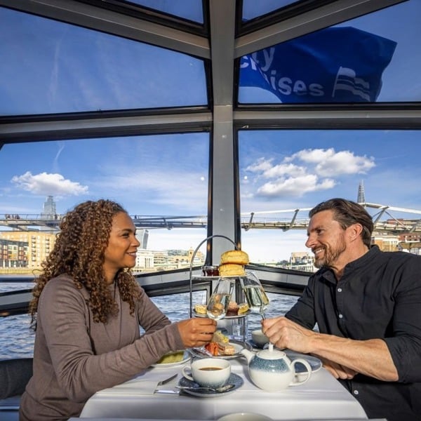 Virgin Experience Days Champagne Afternoon Tea And Thames River Cruise For Two