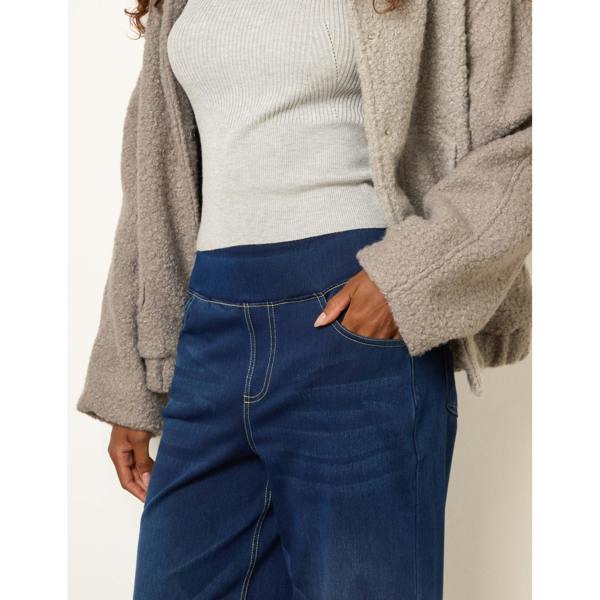 Blue Vanilla Multi Stretch Deep Waistband Trousers