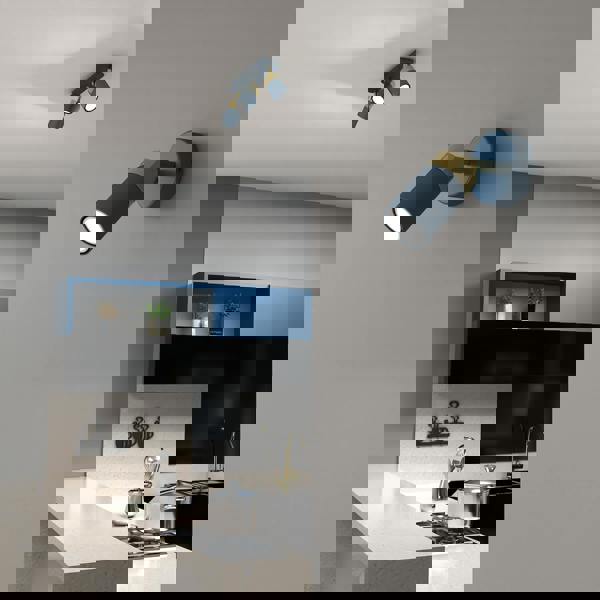 Milagro Wall Lamp Joker Navy Blue/Gold 1XGU10