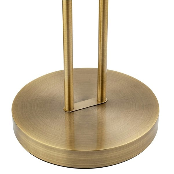 LED Mother and Child Floor Lamp in Antique Brass with Rotary Dimmer Switches Image 5
