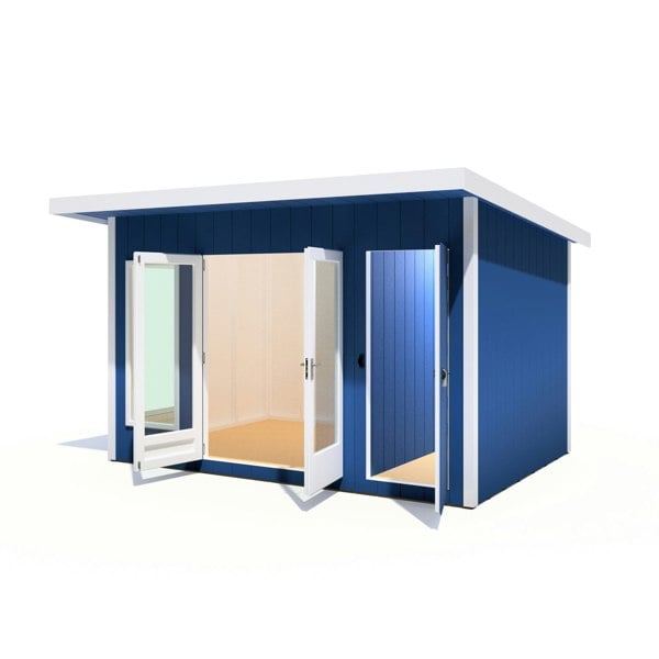 12x8 insulated Garden Studio Office and Store Pent Roof - Best Shed