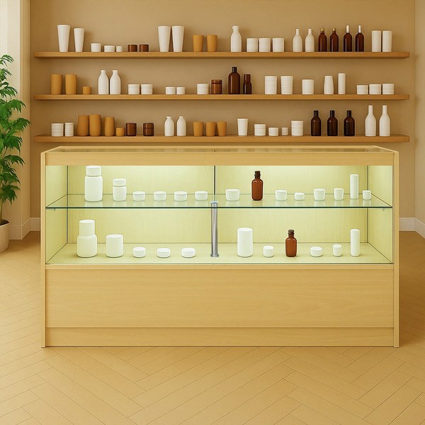 Monstershop LED Retail Shop Counter C1500 - Maple