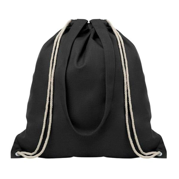 MidOcean Moira Canvas Drawstring Bag - Black - 