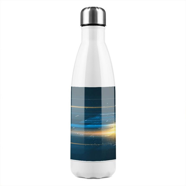 Benjamin Tate Design Colorful Explosion Isolated Stainless Steel Bottle