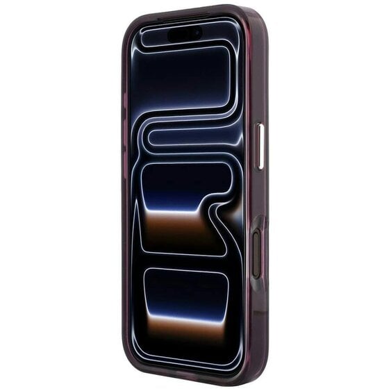 Karl Lagerfeld IML Karl & Choupette Bodies Sketch Print Case with MagSafe for iPhone 17/18 Pro Max 6.9" Burgundy - KLHMP18X6HKCIDR