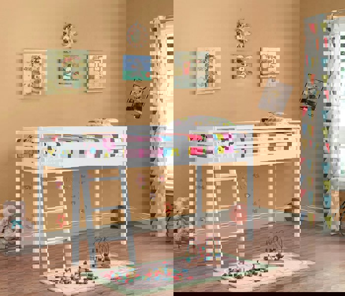 Comfy Living Practical 3ft Wooden Mid Sleeper Bed - A Stylish and Space-Efficient Choice for Your Child’s Bedroom