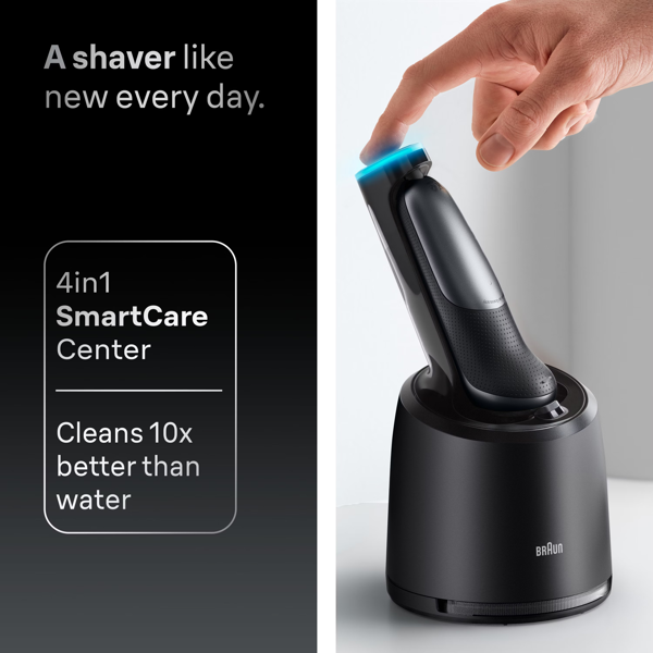 Braun Series 7 72-G7200CC Electric Shaver, SmartCare Center, +1 Attachment - Grey