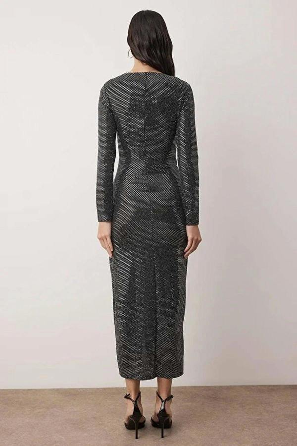 WOVCOR Sequin Midi Unlined Party Dress