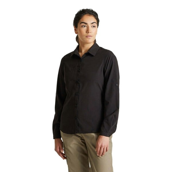 Craghoppers Women's Expert Kiwi Long-Sleeved Shirt - Black