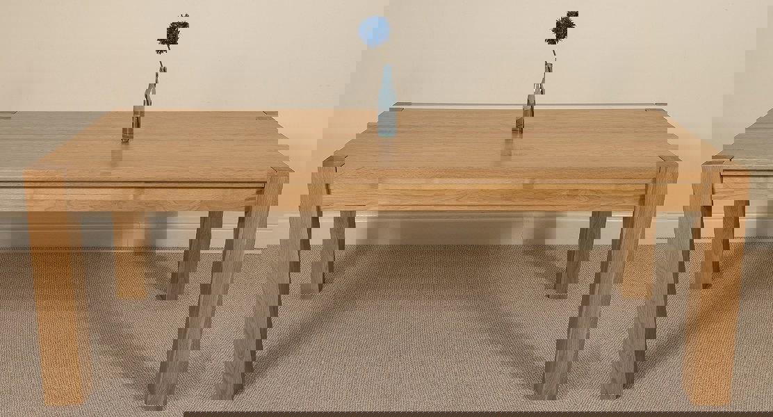 That's Furniture Kuba Chunky Solid Oak Dining Table - 220cm