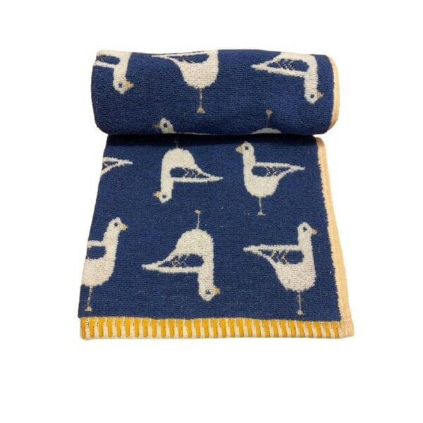 Dyzi Seagull Turkish Cotton Jacquard Hand Towel