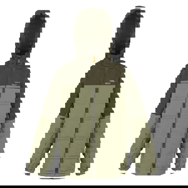 Regatta Kids Lofthouse Insulated Jacket - Olive Night/Oil Green/Pumpkin Spice