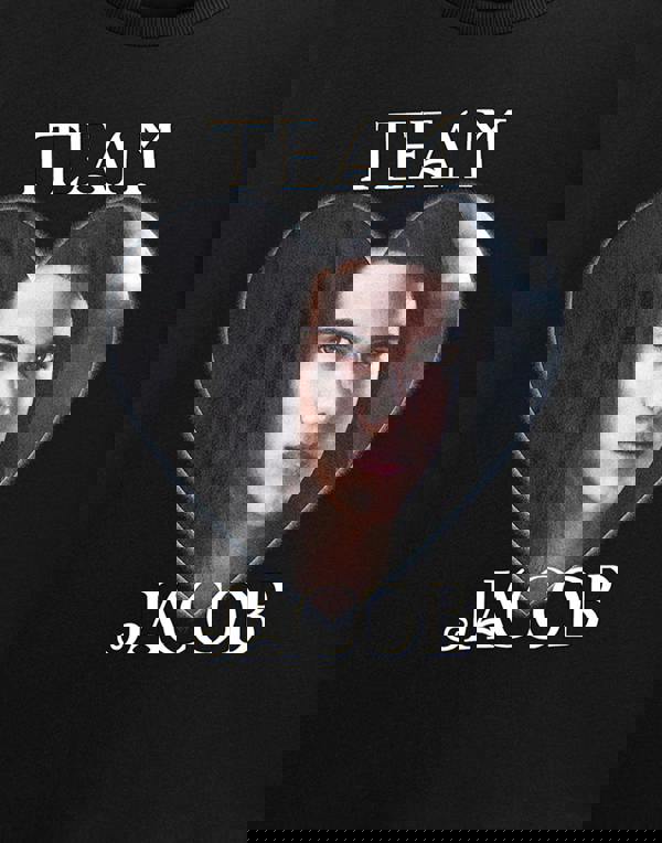 Twilight Womens Black Team Jacob Crop Cropped Short Sleeved T-Shirt