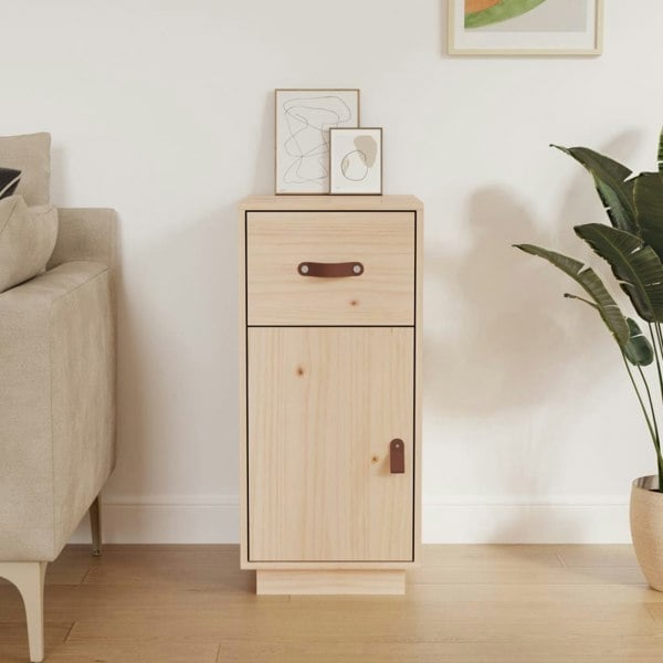 Berkfield Sideboard 34x40x75 cm Solid Wood Pine