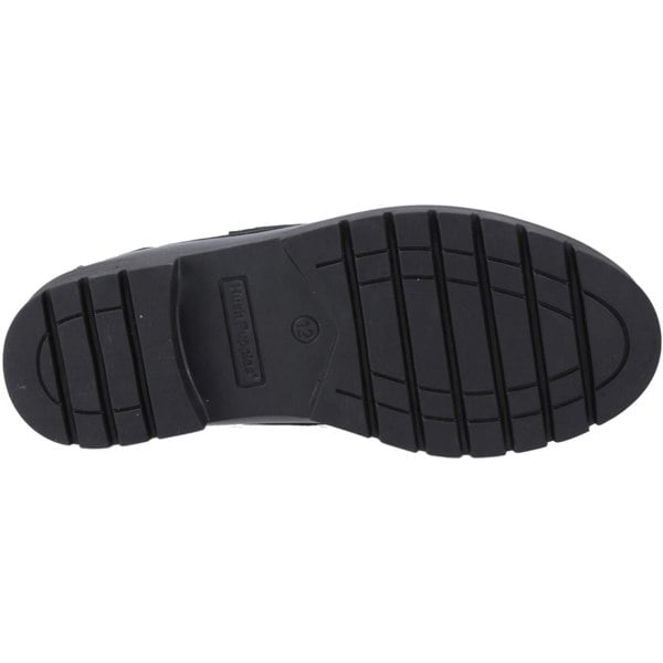 Hush Puppies Lucy Leather Girls's Black Boat Shoes