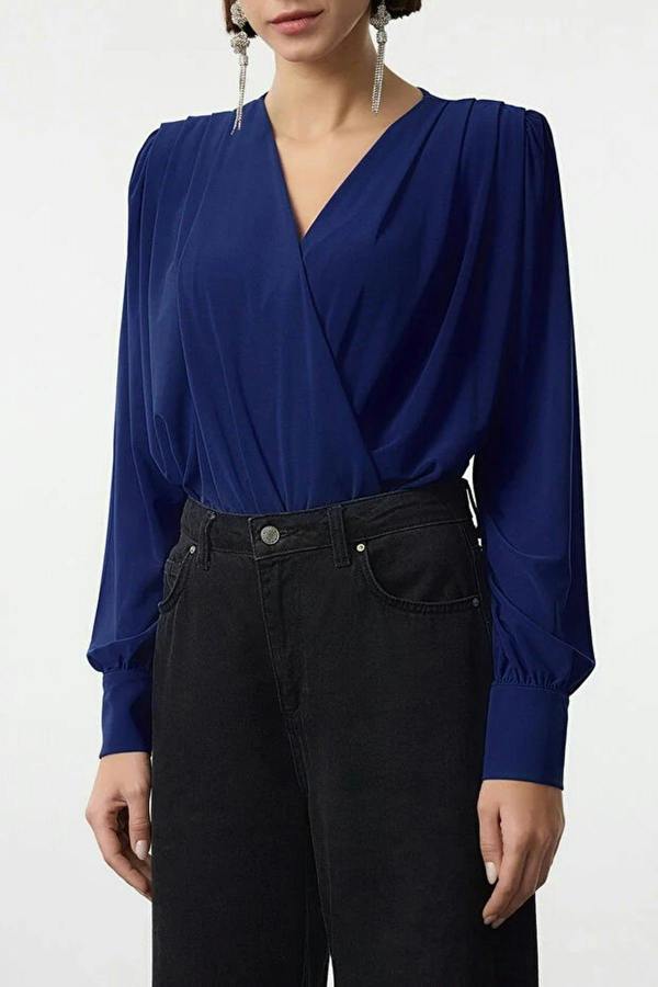 WOVCOR Wrapped Knit Bodysuit