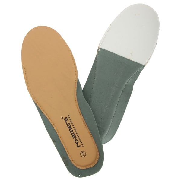 Roamers Deluxe Padded Leather Insoles (6 Pairs) - Green