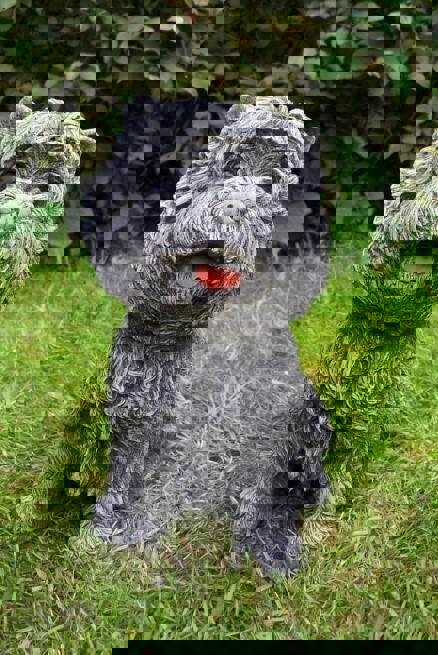 Small Westie Terrier Stone cast Dog Ornament