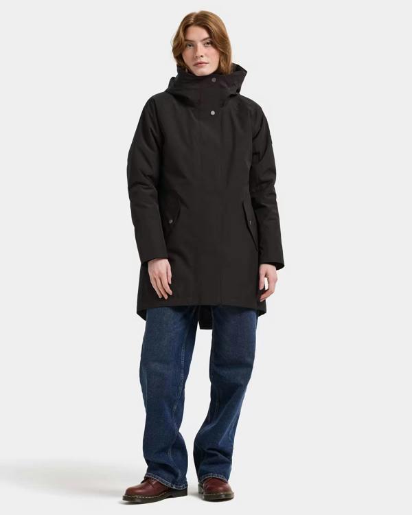 Didriksons Womens Alana Parka 2 - Black 060